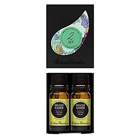 Edens Garden Breathe Easier Value Pack 100% Pure Therapeutic Grade GC/MS Tested (Lemon, Peppermint, Eucalyptus, Moroccan Rosemary)