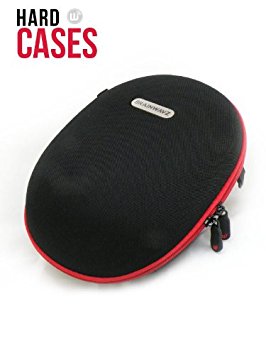 Brainwavz Large Hard Headphone Case - Suitable For Most Headphone Sizes - Removable Internal Pouch & Carrying Strap Included