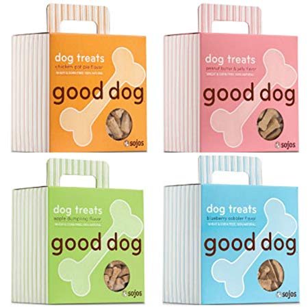 Sojos Good Dog Treats Variety 4-pack