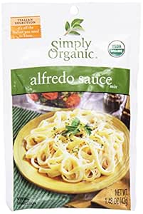 Simply Organic Alfredo Sauce Mix, Certified Organic, Gluten-Free | 1.48 oz