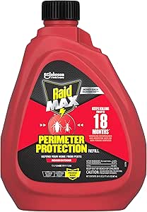 Raid Max Perimeter Protection Insecticide Spray, Indoor & Outdoor Use, 30 fl oz