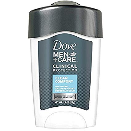 Dove Men   Care Clinical Protection Antiperspirant Deodorant Solid Clean Comfort 1.70 oz (Pack of 4)