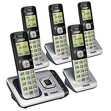 VTech(R) CS6729-5 DECT 6.0 Cordless Phone System With Digital Answering Machine