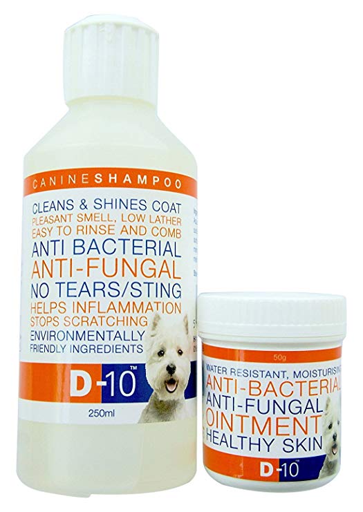 D-10 Anti-Fungal/Anti-Bacterial Dog Care Pack