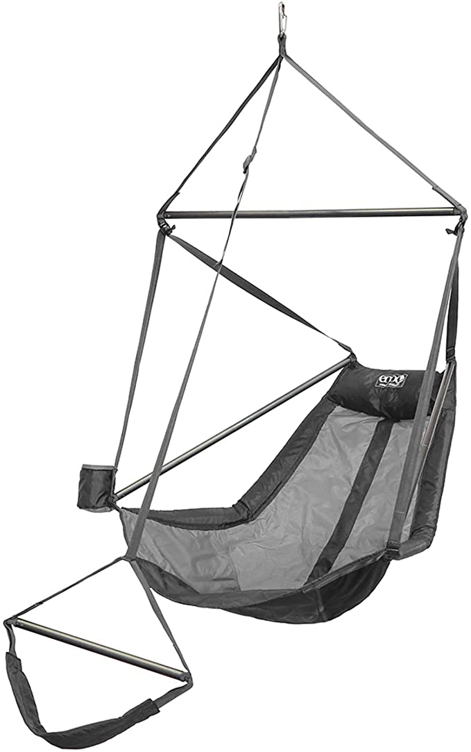 ENO, Eagles Nest Outfitters Lounger Hanging Chair, Grey/Charcoal