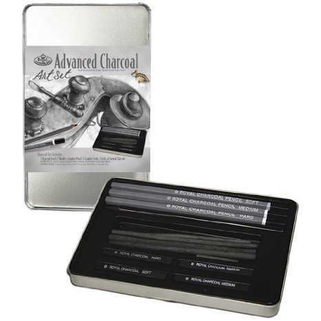Royal & Langnickel Small Tin Charcoal Drawing Art Set