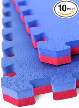 IncStores - 1" MMA Interlocking Foam Tiles - Perfect for martial arts, lightweight home gyms, p90x, Insanity, gymnastics, yoga, cardio, aerobic, and plyometric exercises