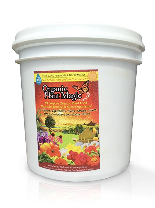 Plant Magic Plant Food 100% Organic Fertilizer - Easy to Use All Purpose for Indoor Houseplants, Outdoor Flowers, Tomatoes and All Vegetables and Trees (also known as instant Compost Tea) (5 lbs)