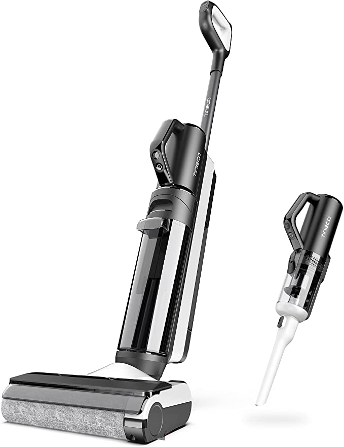 Tineco Floor ONE S5 Combo 2-in-1 Smart Cordless Wet-Dry Vacuum Cleaner and HandVac, Great for Sticky Messes and Pet Hair, Lightweight, Ultra-Quiet, with Smart Display, Wi-Fi, App and Voice Guide