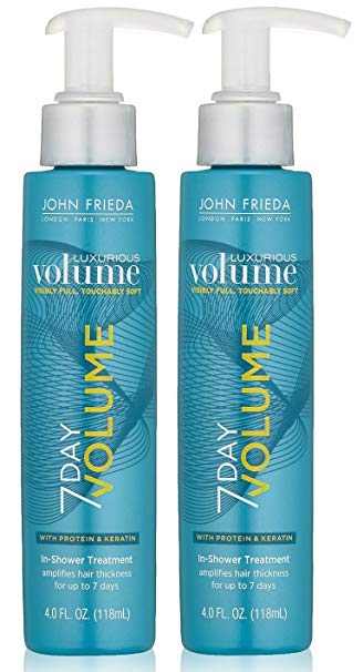 John Frieda Luxurious Volume 7-Day Volume Treatment 4 Ounce (118ml) (2 Pack)