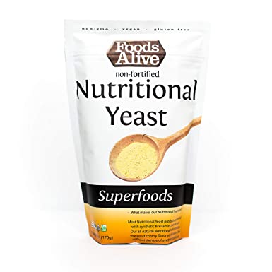 Nutritional Yeast Flakes | Non-Fortified, Plant Based Protein, Vegan Cheese Powder Substitute, 6oz (2-Pack)