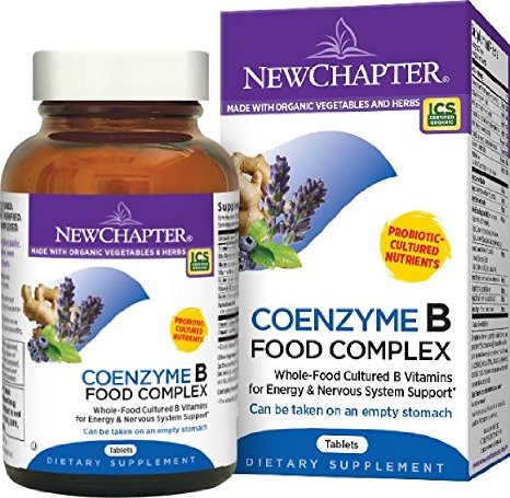 New Chapter Coenzyme B Food Vitamin B Complex with Organic Non-GMO Ingredients - 180 ct