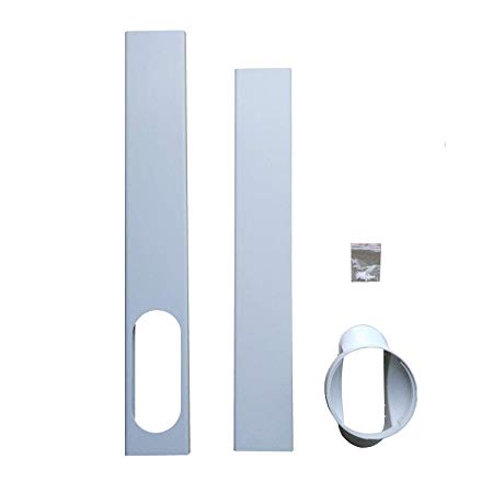 JIANZHENKEJI Window Seal | Portable AC Replacement Window PVC Seal Bracket | Multipurpose Window Vent, Suitable for Mobile Air Conditioner with 5.1"/13cm AC Air Conditioner Hose