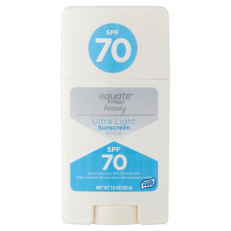 Equate Beauty Ultra Light Sunscreen Stick, SPF 70, 1.5 oz