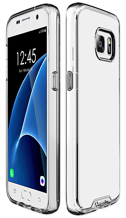 Qmadix Galaxy S7 Case, C Series Ultra-Thin Clear Premium Co-Molded TPU Case for Samsung Galaxy S7 (Clear)