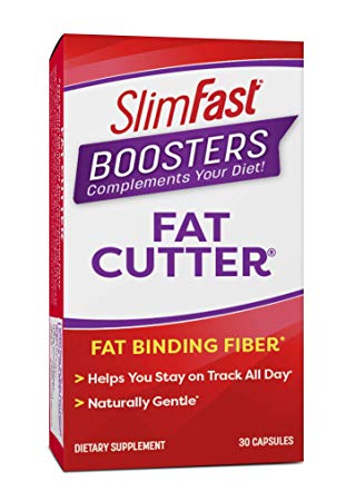 SlimFast Boosters Fat Cutter, Binds to Fat Fast, Complements Any Diet, 30 Count