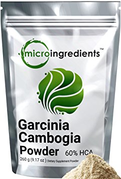 Micro Ingredients Pure Instantized Garcinia Cambogia Extract (HCA 60%) Powder, 260 grams