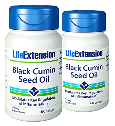 Life Extension Black Cumin Seed Oil, 60 softgels Life Extension (2 pack)