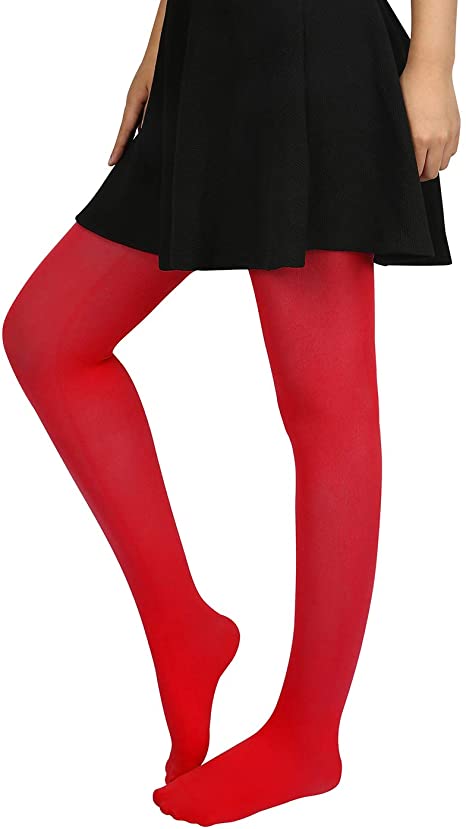 HDE Womens Solid Gradient Color Stockings Opaque Microfiber Footed Tights