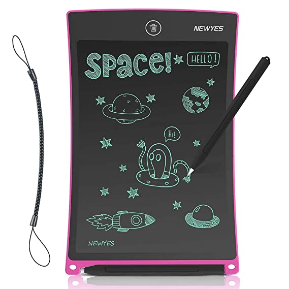 Newyes 8.5-Inch LCD Writing Tablet-Can Be Used as Office Whiteboard Bulletin Board Kitchen Memo Notice Fridge Board Large Daily Planner Gifts for Kids (Pink)