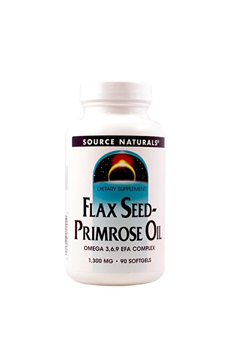 Source Naturals Flax Seed-Primrose Oil, 1300mg, 90 Softgels