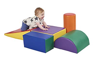 ECR4Kids SoftZone Climb and Crawl Foam Play Set for Toddlers and Preschoolers (5-Piece)