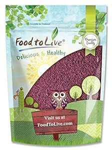 Food to Live Black Elderberry Powder, 1 Pound - Raw Dried Berries, Unsulfured, Vegan, Bulk, for Baking, Juices, Smoothies, Yogurts, Instant Breakfast Drinks, No Sulphites, Contains Maltodextrin