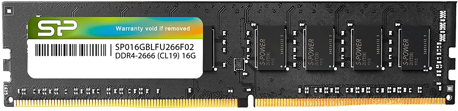 Silicon Power DDR4 16GB 2666MHz 288 pin CL19 1.2V Non ECC RAM Unbuffered UDIMM Desktop Computer Memory