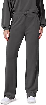 ODODOS Women's Modal Soft Wide Leg Pants with Pockets Adjustable Shockcord High Waist Casual Lounge Pants-27/29/31" Inseam