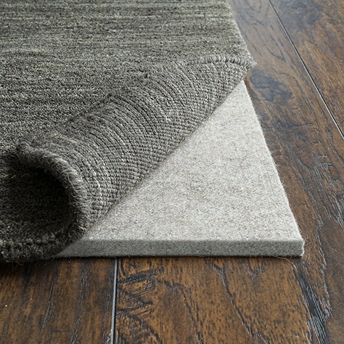 RUGPADUSA, Basics Felt Rug Pad, 1/2" Thick, Adds Cushioning and Floor Protection, Safe for Hardwood and All Surfaces, 12'x18'