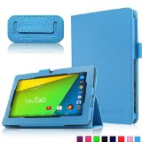 Infiland NeuTab N7 Pro 7 Tablet case Folio PU Leather Slim Stand Case Cover for NeuTab N7 Pro 7 Google Android 44 KitKat Quad Core Tablet  Blue