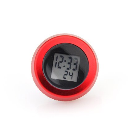 New release Bike Headset Cap Clock Bicycle CNC 7005 Aluminum Headset Cap With Quartz Clock Fit Road Bike Mountain Bike Touring Bike Inspired By Luxury Car