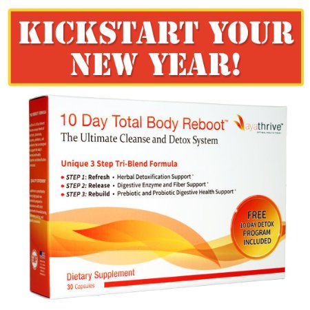 AYATHRIVE: 10 Day Total Body Reboot - The ULTIMATE Cleanse and Detox System! 2-pack