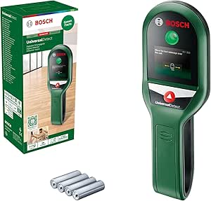 Bosch détecteur UniversalDetect (guide pas-à-pas pour une utilisation facile, détection de câbles et ossatures en bois, dans boîte carton)