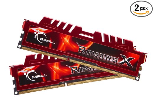 G.SKILL RipjawsX Series 16GB (2 x 8GB) 240-Pin DDR3 SDRAM DDR3 1866 (PC3 14900) Desktop Memory Model F3-14900CL10D-16GBXL