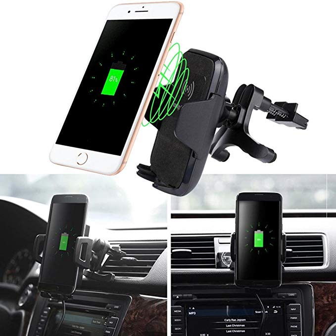 Lookatool Car Mount Wireless Charger Vehicle Dock Charging Stand Dock for Iphone 8/8Plus