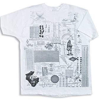 ComputerGear Math Cheat Sheet T Shirt Crib Sheet Equations Geek Nerd Teacher Gift