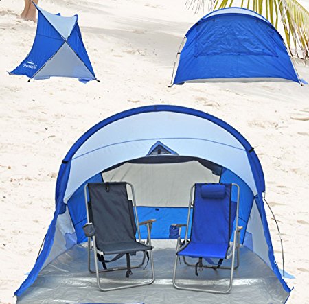 Deluxe Lightweight Beach Cabana / Shelter UPF 55