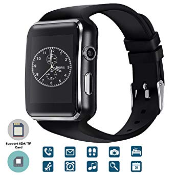 Tagobee TB01 Bluetooth Smart Watch with Sim Card Camera 2018 Upgrade HD Screentouch suport Facebook Whatsapp Functions Compatiable with All Android Smartphones and iphone (partial function) (black)