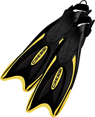 Snorkeling Adjustable Fins - Long Versatile Open Heel Flippers - PALAU LAF made in Italy by Cressi: quality since 1946