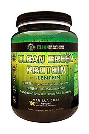 Clean Machine Clean Green Protein with Lentein - Vanilla