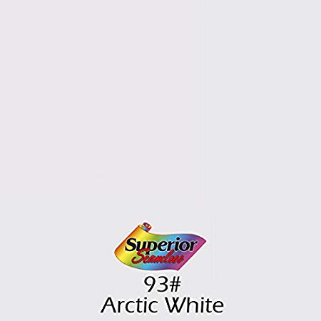 Superior Seamless Photography Background Paper, Photo Backdrop Paper 25" Wide x 16.5' #93 Arctic White (102593)