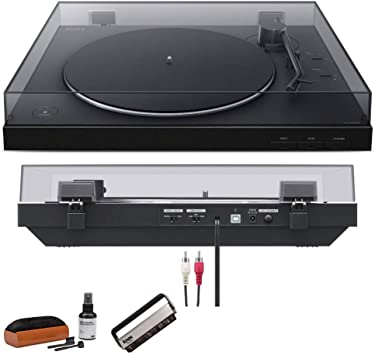 Sony PS-LX310BT Wireless Turntable with Bluetooth Connectivity Bundle (Includes Vinyl Record Cleaning Kit & Vinyl Brush Cleaner)