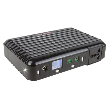 LB1 High Performance PB160 Solar Generator Portable Power Pack for Laptops, iPhones, Tablets, Mobile Devices, Lights, Emergencies, Camping, and Preppers. 160Wh Power Supply with built in AC Inverter, 110V A/C Output, DC 12V Cigarette Lighter, and 15600mAh Power Bank with Fast 2.1A USB Power Output (Black)