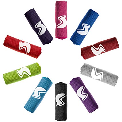 Cooling Towel,Ice Sports Towel,Stay Cool with 40''×12'' Microfiber Towel for All Activities, Keep Cool with Chilly Towel and Use it As Yoga Towel, Fitness Towel, Gym Towel, Golf Towel