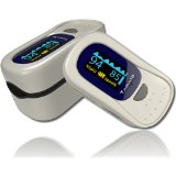 Pulse Oximeter - Finger - TempIR Handheld Portable - Digital Blood Oxygen and Pulse Sensor Meter with Alarm -Home and Professional - Fast Readings From the Finger-fingertip - For Adults Children Perfect for Sports Use - Quality Design - Best Value - Full No Hassle Money Back Guarantee NOW ships with protective pouch