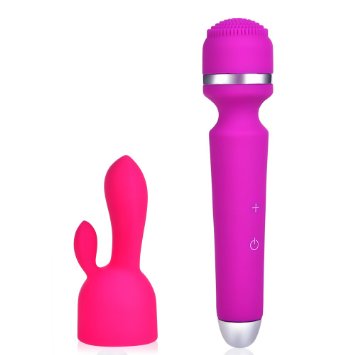 Utimi 10-frequency USB Charging Masturbation Vibrator Sex Toy with Headcover (Rosy)