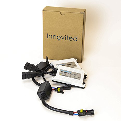 Innovited 2pcs 55w Ac HID Slim Digital Ballast for H1 H3 H4 H7 H10 H11 9005 9006 D2r D2s Universal Fit