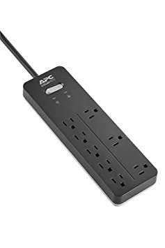 APC 8-Outlet, 2160 Joule Surge Protector, Black (PH8)