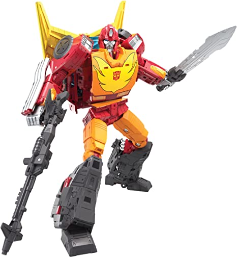 Transformers Toys Generations War for Cybertron: Kingdom Commander WFC-K29 Rodimus Prime with Trailer Action Figure, Kids Ages 8 and Up, 7.5-inch